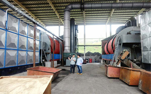 化工污泥烘干機生產現場 化工污泥烘干機生產現場