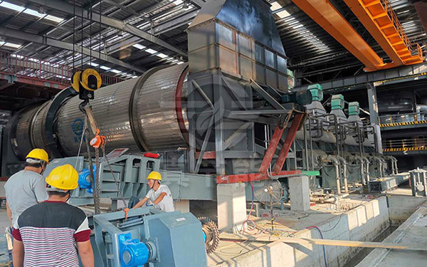 藥廠污泥烘干機安裝 藥廠污泥烘干機安裝